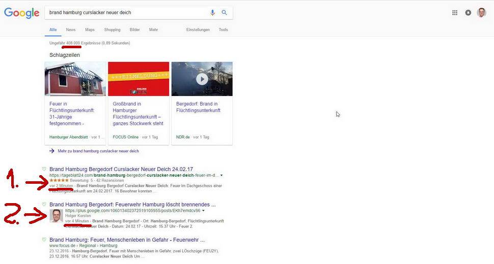 Auf Platz 1 bei Google in 3 Minuten