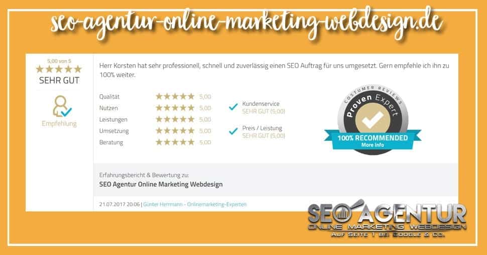 SEO Testimonial Günter Herrmann