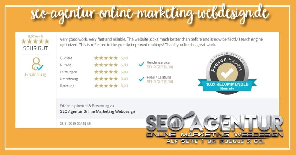 SEO Testimonial Jeff