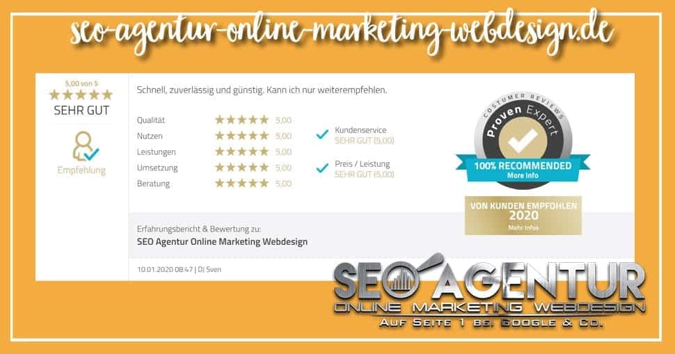 SEO Testimonial 2020 DJ Sven