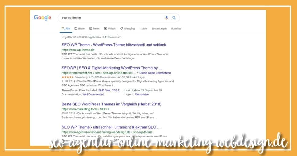 Seite 1 bei Google