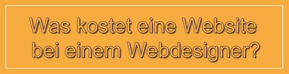Was kostet eine Website bei einem Webdesigner