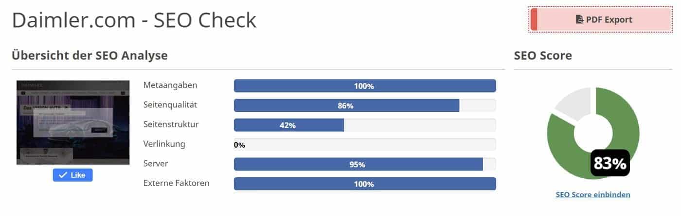 daimler.com seo check