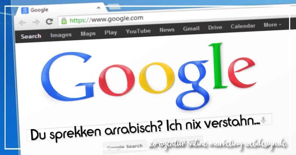 Schlechtes Google Ranking