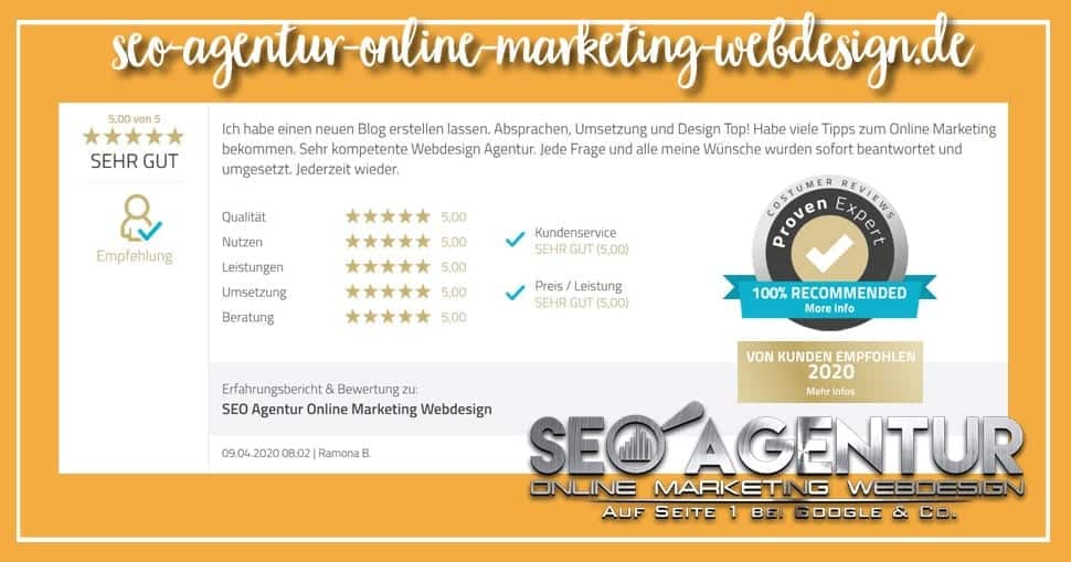 SEO Testimonial 2020 Ramona B