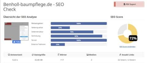 2023-04-24 13_53_35-benholl-baumpflege.de _ SEO Bewertung